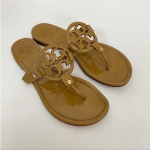 Tory Burch Patent Leather Miller Sandals